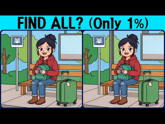 [Spot the Difference Brain Training] Can you spot all the slightly tricky differences?