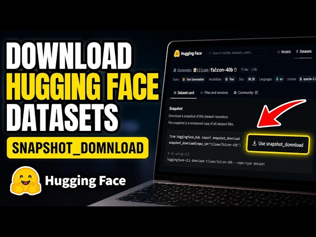 How to download datasets from Hugging Face with snapshot_download - Quick Tutorial
