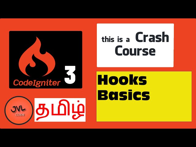 CodeIgniter 3 in Tamil - 49 - How to use HOOKS for header and footer