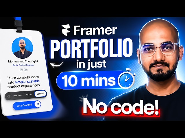 Build Your Portfolio Website in 10 Minutes (Framer)