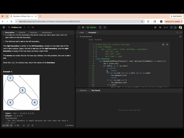 Boundary of Binary Tree