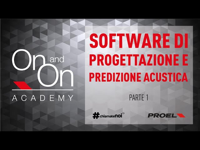 Software di progettazione e predizione acustica * Parte 1*