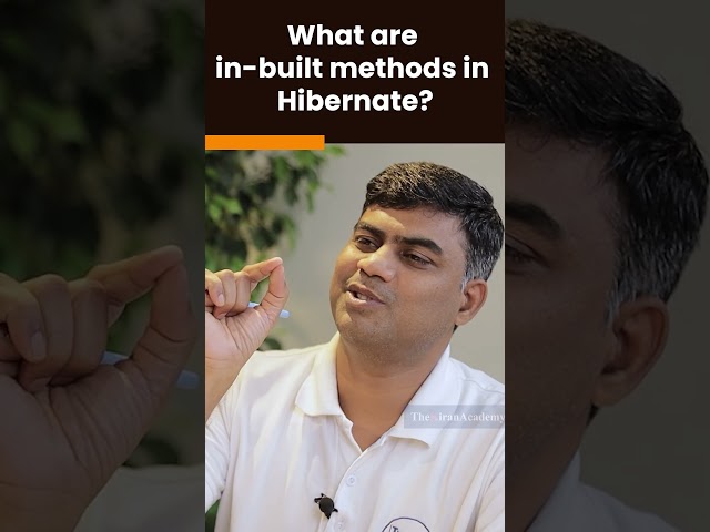 What are In-Built Methods in Hibernate? | Java Interview Question | #shorts #kiransir