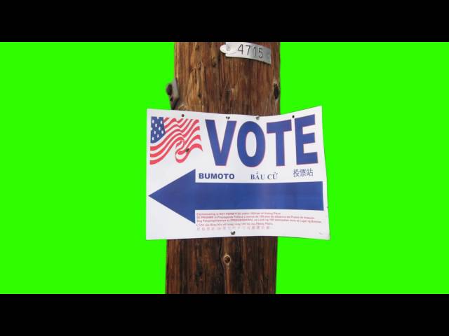 Vote Symbol - Green Screen Free Footage