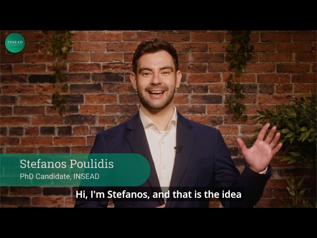 INSEAD PhD Research Series: Stefanos Poulidis