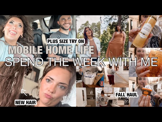 ✨ NEW HAIR ✨ MOBILE HOME LIFE | PLUS SIZE TRY ON | FALL HAUL | MOBILE HOME CLEANING | DOUBLE WIDE