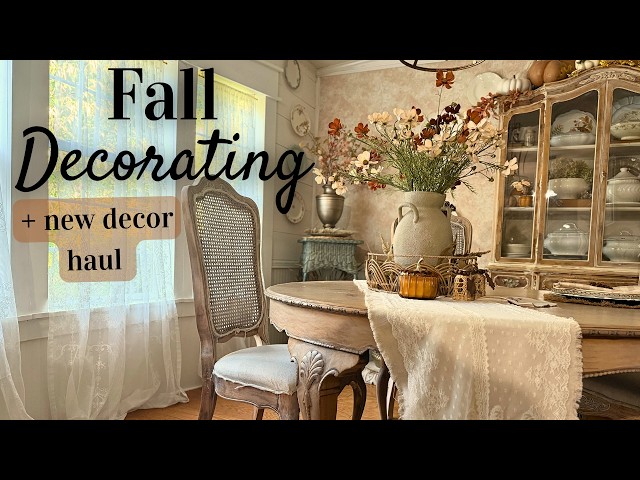 Fall Decorating Has Begun! 🍂 Cozy Vintage Fall Kitchen and Dining Area + Decor Haul