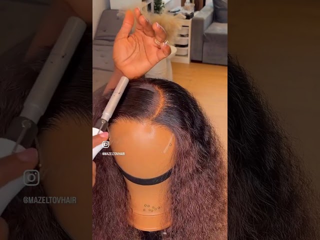 How to create the Perfect C part. Video Credit: Mazeltovhaor #wigtutorial #wiginstall #wigs