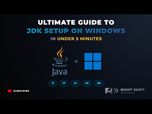 Ultimate Step by Step Guide to Setup/install JDK on Windows