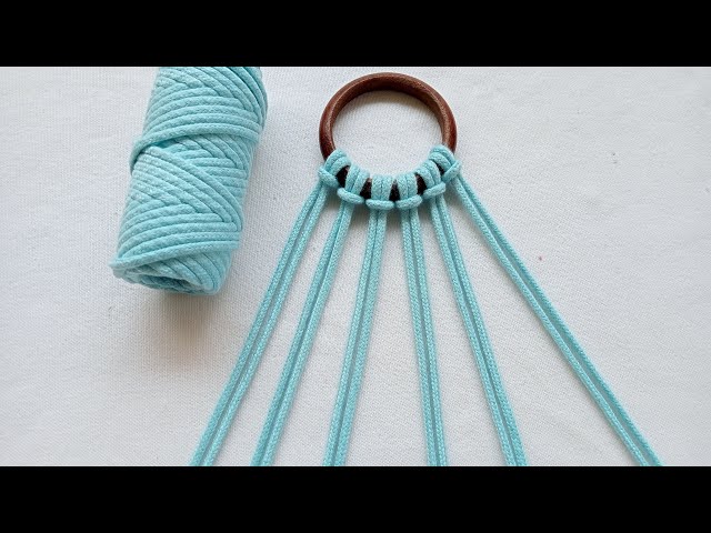 Macrame - Easy Butterfly Design Macrame Plant Hanger - Simple Step By Step Tutorial