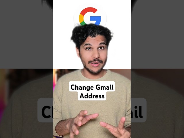 You can CHANGE your gmail address
