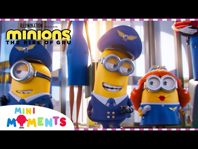 Minions Pilotos 👨‍✈️ ✈️ | Minions: El Origen de Gru | Momentos de la Película | Mini Momentos