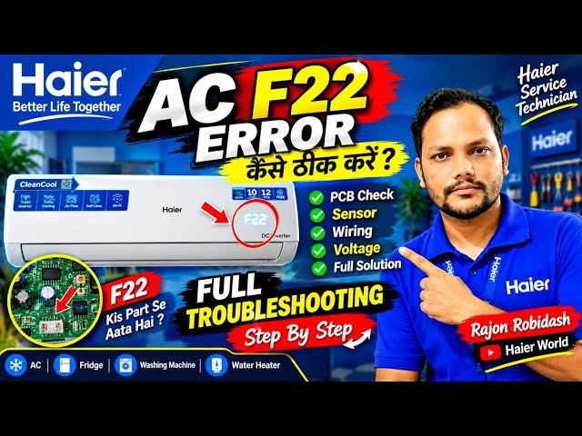 Haier AC F22 Error Code: Full Troubleshooting & Solution - Permanent Fix