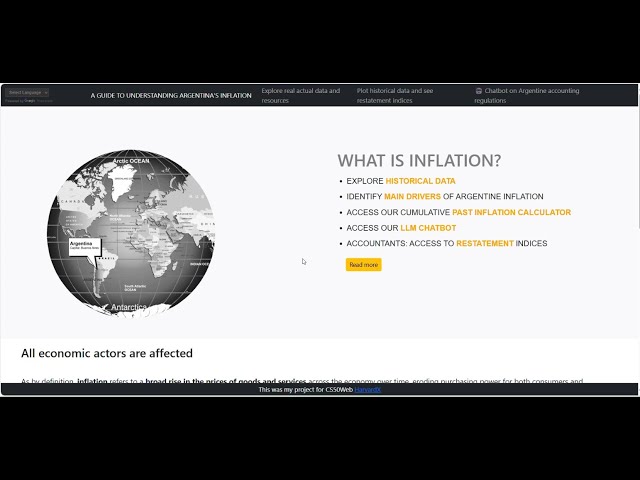 HarvardX - CS50's Web Programming with Python and Javascript - Capstone - Ainflation