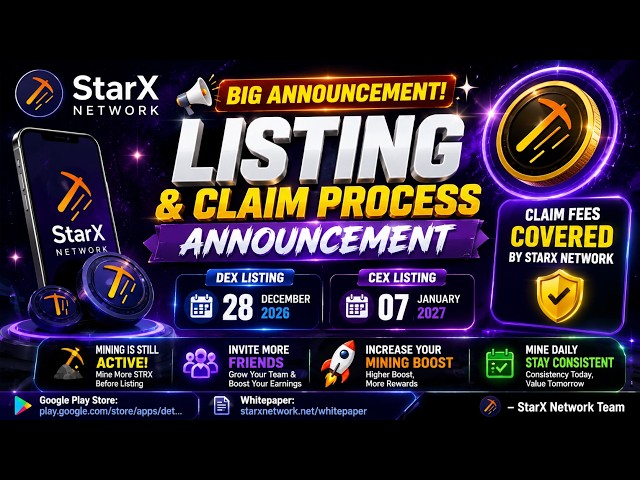 StarX Network Listing Date Announced ✅🔥 Connect BEP 20 Wallet Address 📢 Confirm KYC Requirement !!