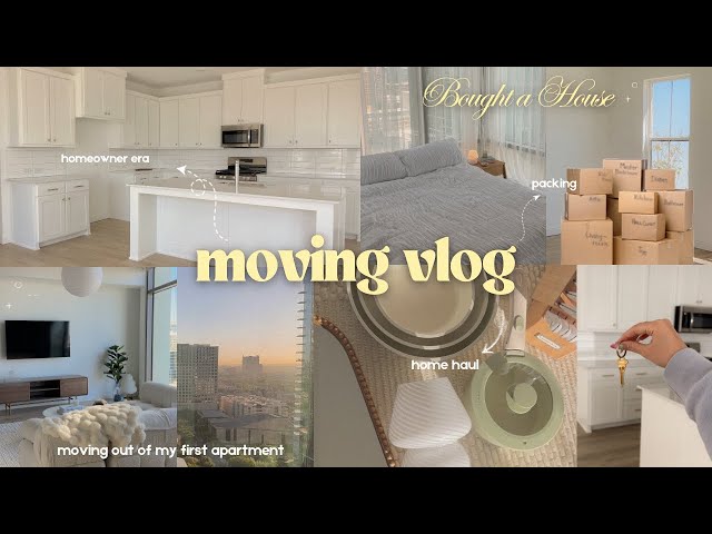 I BOUGHT A HOUSE! 🏠🔑 moving vlog, leaving my first apartment, empty home tour