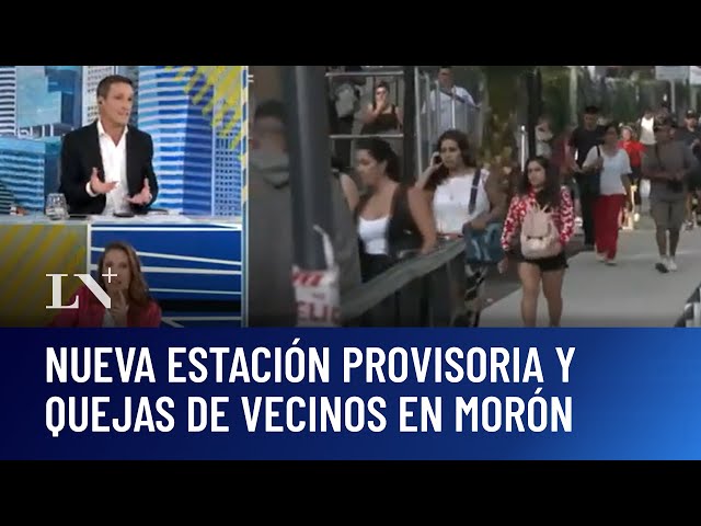 Denuncian inseguridad en Morón: nueva estación provisoria por obras y quejas de vecinos