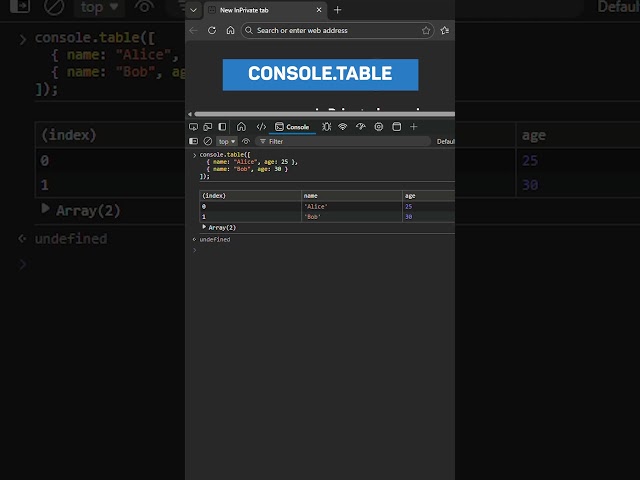 Stop Using Only console.log (Use These Instead) #programming #javascript #reactjs #coding