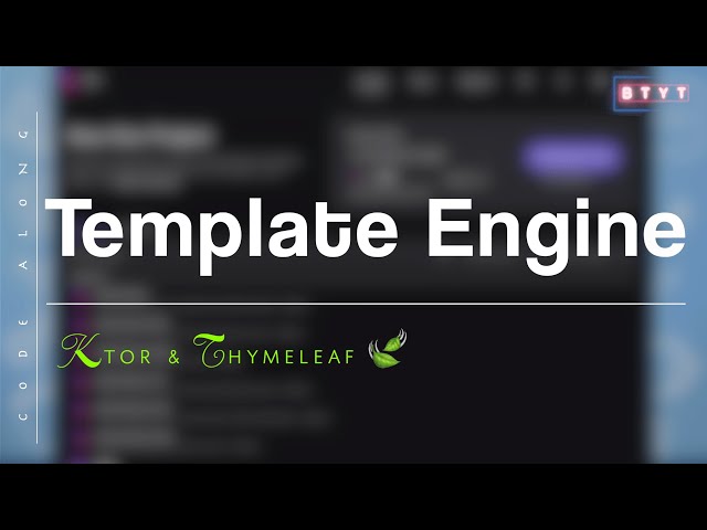 [ Code Along ] ⚡️ MVC Pattern with Template Engine in Kotlin Ktor | Thymeleaf ⏱️🍃