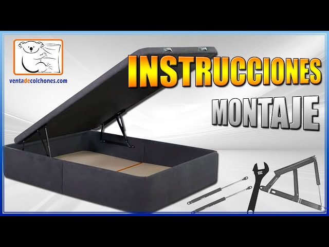 🔩 Como MONTAR un CANAPÉ ABATIBLE hidráulico 🔧| Canapé SERENA Gran Capacidad | VentadeColchones