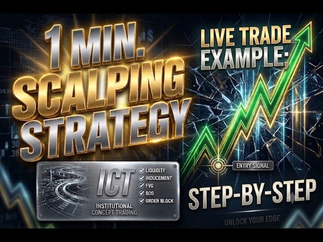 🔥 1 Minute ICT Liquidity Sweep Strategy (High R/R Live Trade Example #1 min scalping strategy,
