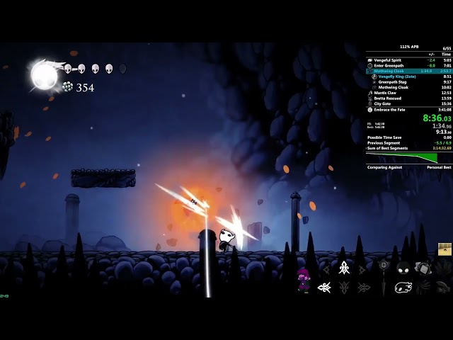 Hollow Knight 112% APB in 3:31:08
