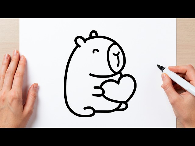 COMO DESENHAR UMA CAPIVARA KAWAII