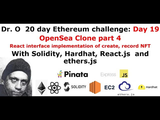 OpenSea Clone ( part 4 ) Create / Record NFT React interface