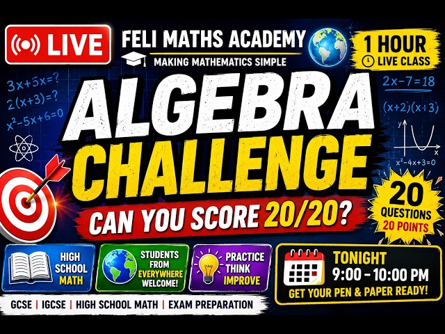 HIGH SCHOOLL ALGEBRA CHALLENGE
