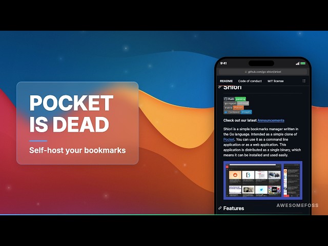 Shiori: Self-Hosted Pocket Alternative [Free, Open Source]
