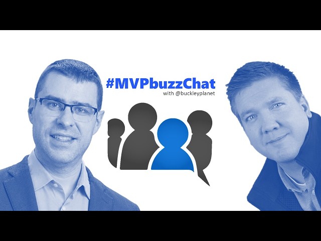 #MVPbuzzChat with Sergio Sisternes