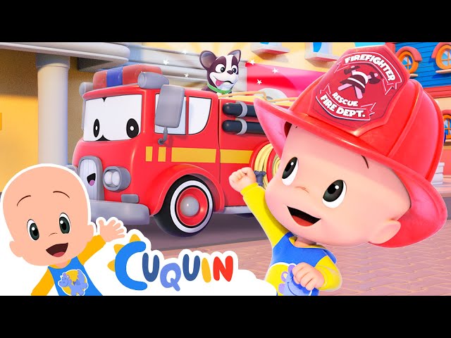El camión de bomberos de Cuquín 🚒👨‍🚒 Caricaturas y dibujos animados para bebés