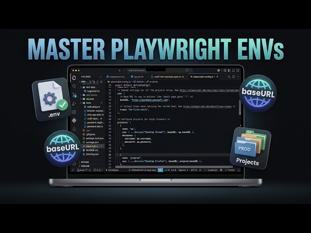 Playwright TypeScript Multiple Environments | How to Use Projects, baseURL & .env