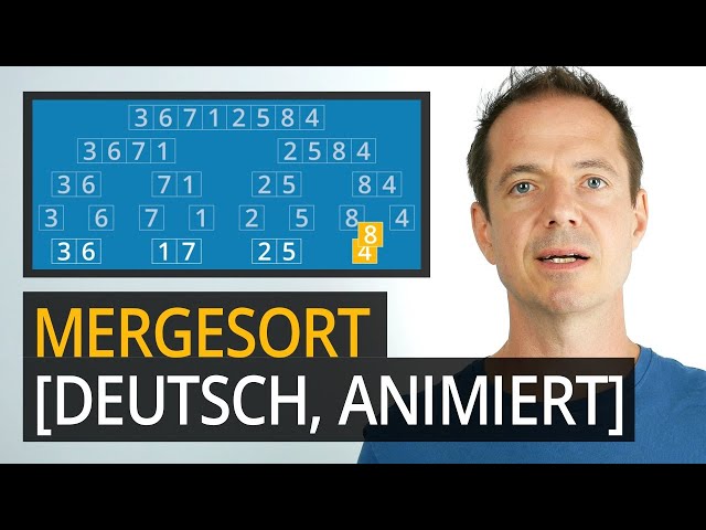 Mergesort algorithm [with animation, German]