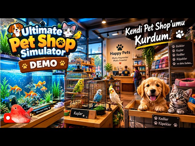 I STARTED MY OWN PET SHOP! | Ultimate Pet Shop Simulator DEMO