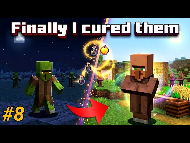 Finally! I Cured Zombie Villagers In My Village 😱 || Minecraft Survival