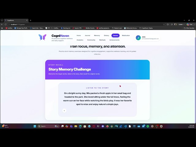 Cognitive Games & AI Reflections