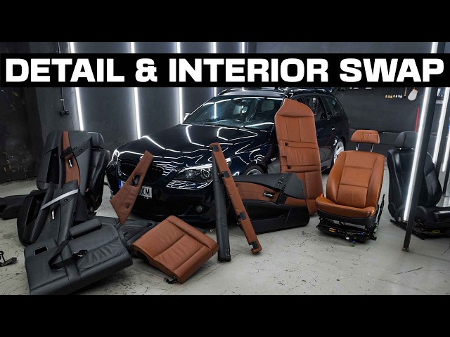 Transforming This BMW E61 Interior – Full Leather Swap & Restoration