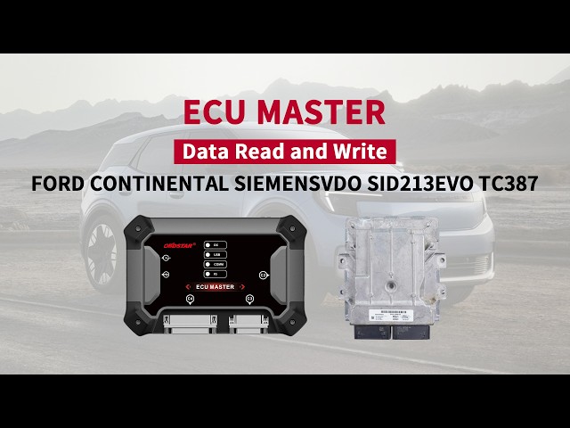 ECU MASTER | FORD CONTINENTAL SIEMENSVDO Data Read & Write Tutorial 🔧