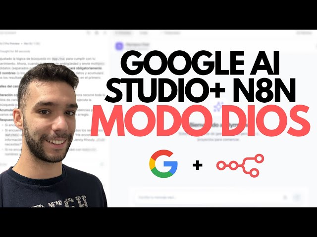 NUEVO Google AI Studio + N8N: Crea una app GRATIS paso a paso