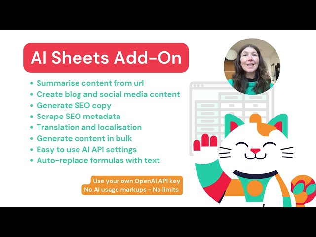 AI Sheets Demo – AI Add-on for Google Sheets™