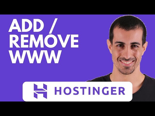 How to Add or Remove WWW Prefix in Hostinger Website Builder (2026 Tutorial)