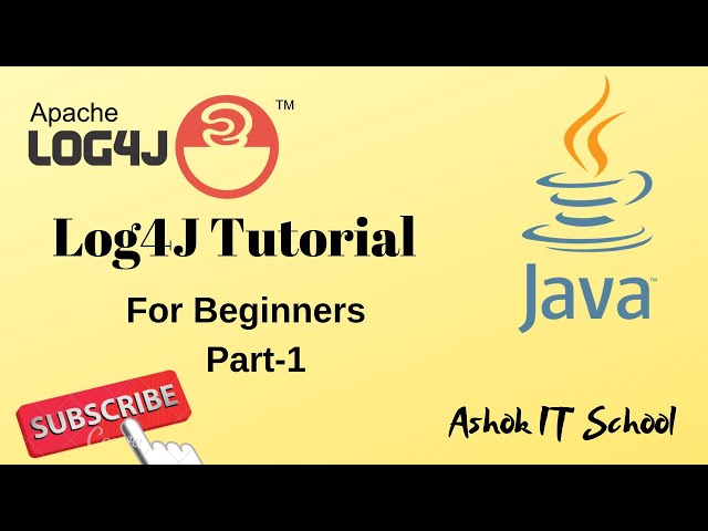 Log4J Introduction | Part-1 | Online Training | Ashok IT