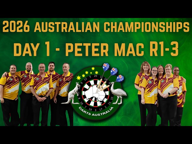 Darts Australia  Peter Mac Teams Rounds 1-3  -  2026