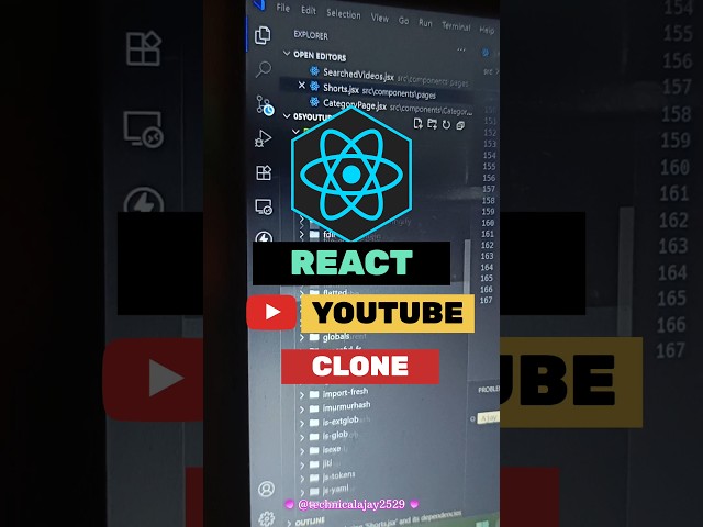 I Built a YouTube Clone 🤯 with React.js 🚀