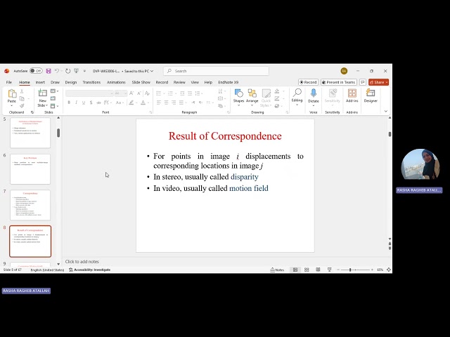 2D 3D Motion Estimation and Compensation