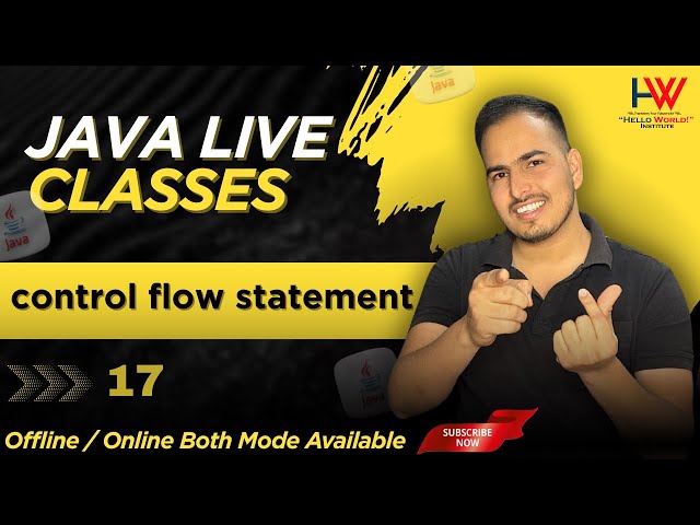 control flow statement  in java