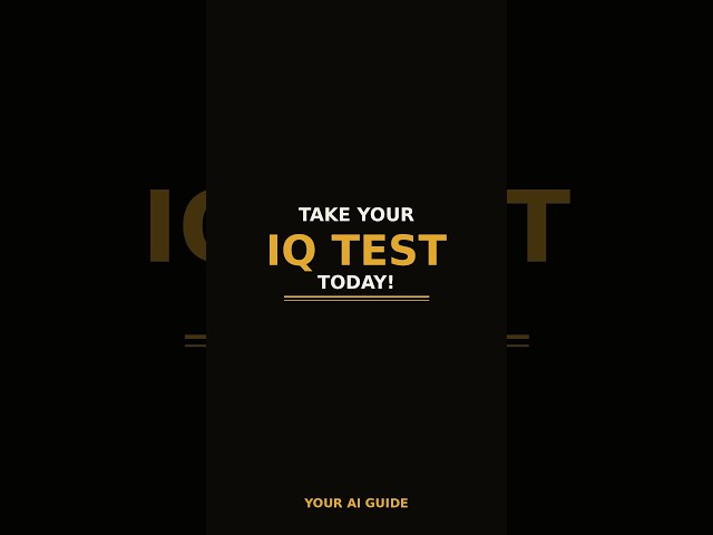 TAKE YOUR IQ TEST TODAY! 😲 | C. Urious & Tau (100% AI) #shorts