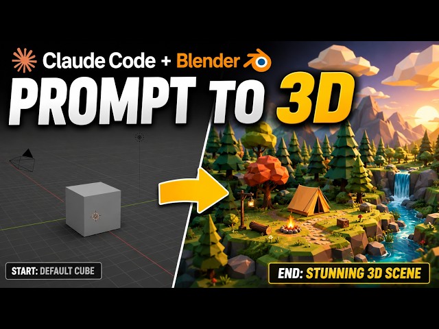 Claude Opus 5  + Blender MCP = Professional 3D Scenes