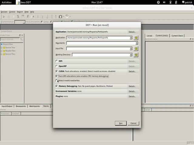 Arm DDT Tutorial: Start a CUDA program